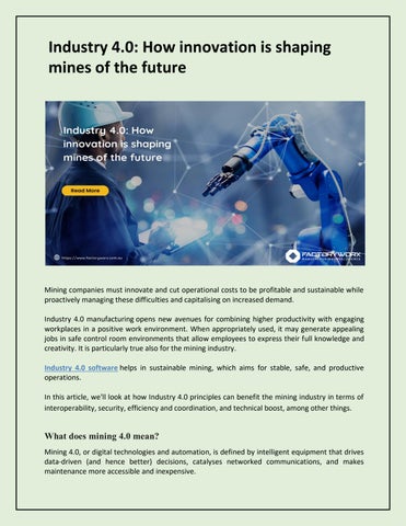 Strategies to Enhance Efficiency in the Mining Sector