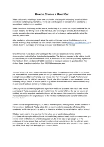 Thinking About a New Vehicle: My Decade-Old Car is Having Problems