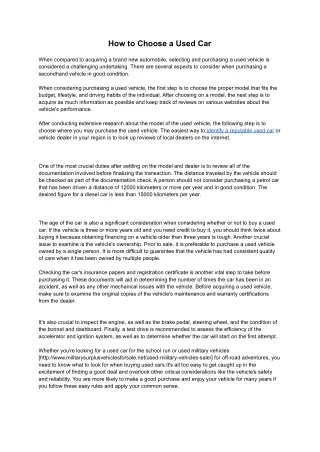 Thinking About a New Vehicle: My Decade-Old Car is Having Problems