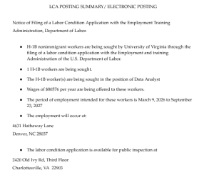 Examination of Employment Practices for H-1B Foreign Workers in American Universities